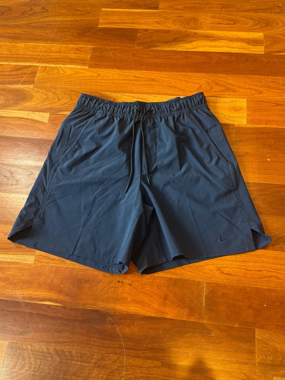 Nike Men’s Dark Blue Athletic Shorts with Drawstring